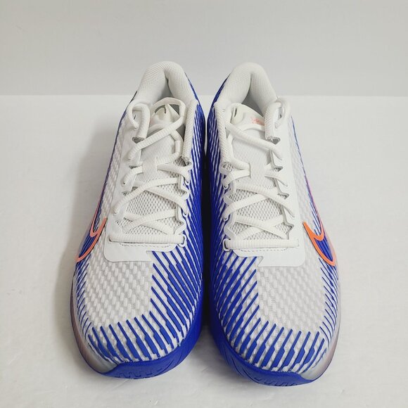 Nike Court Air Zoom Vapor 11 HC Tennis Shoes DR6966-105 Size 8 White Hyper Royal main image 4